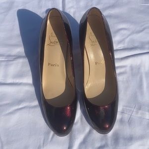 Louboutin Sparkly Patent Heels